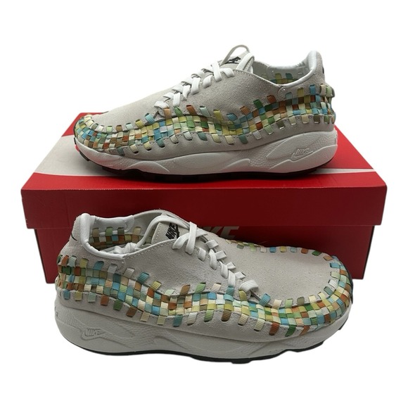 Nike Women's Sneakers - White with Multicolor Accents - Picture 1 of 11